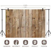 LB0218 Natural Wood Light Shades Planks Backdrop